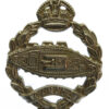 Canadian Tank Corps Cap Badge - King's Crown