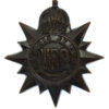 Canadian Victoria Rifles of Canada Cap Badge - King's Crown
