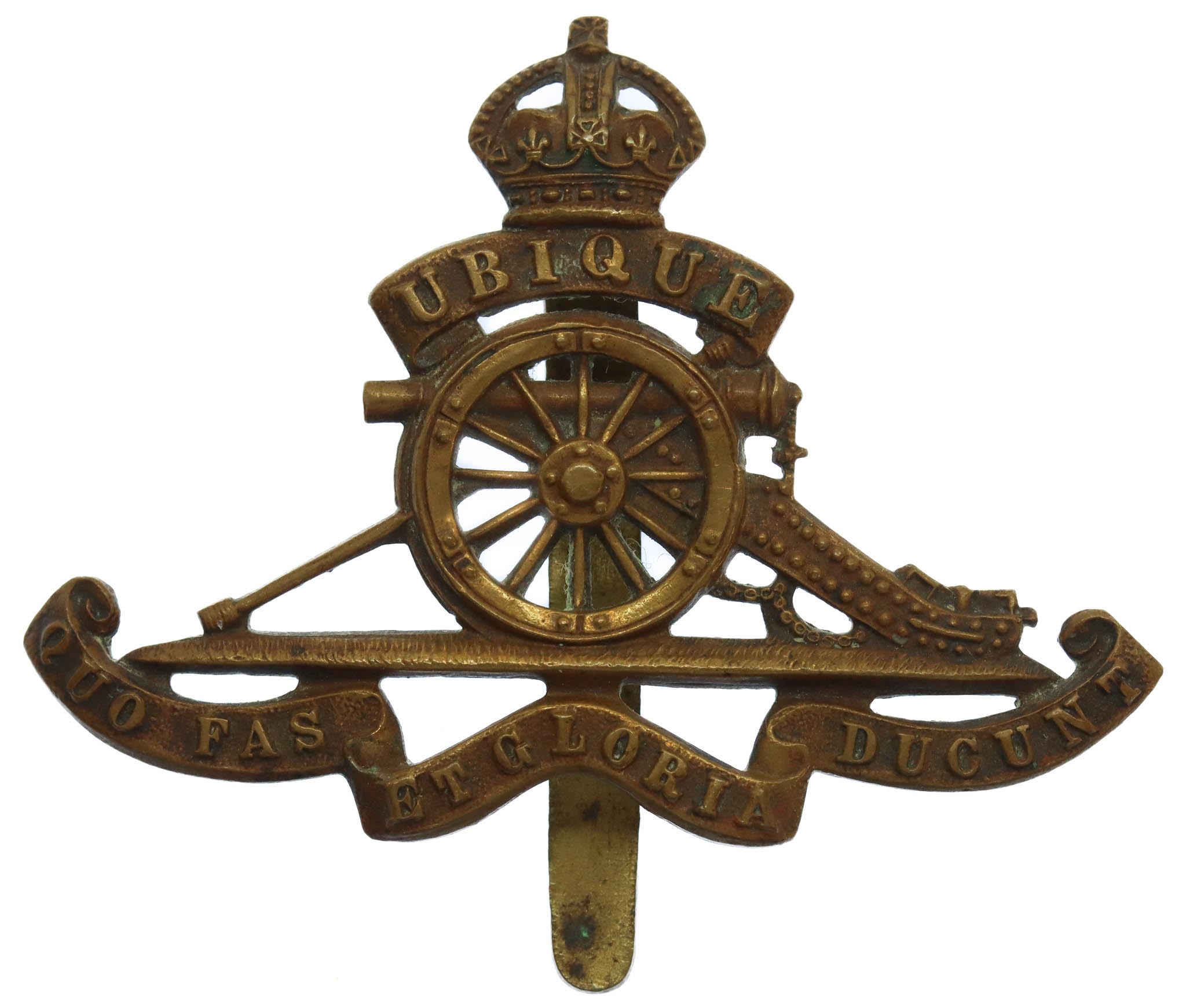 Royal Artillery Cap Badge - King's Crown