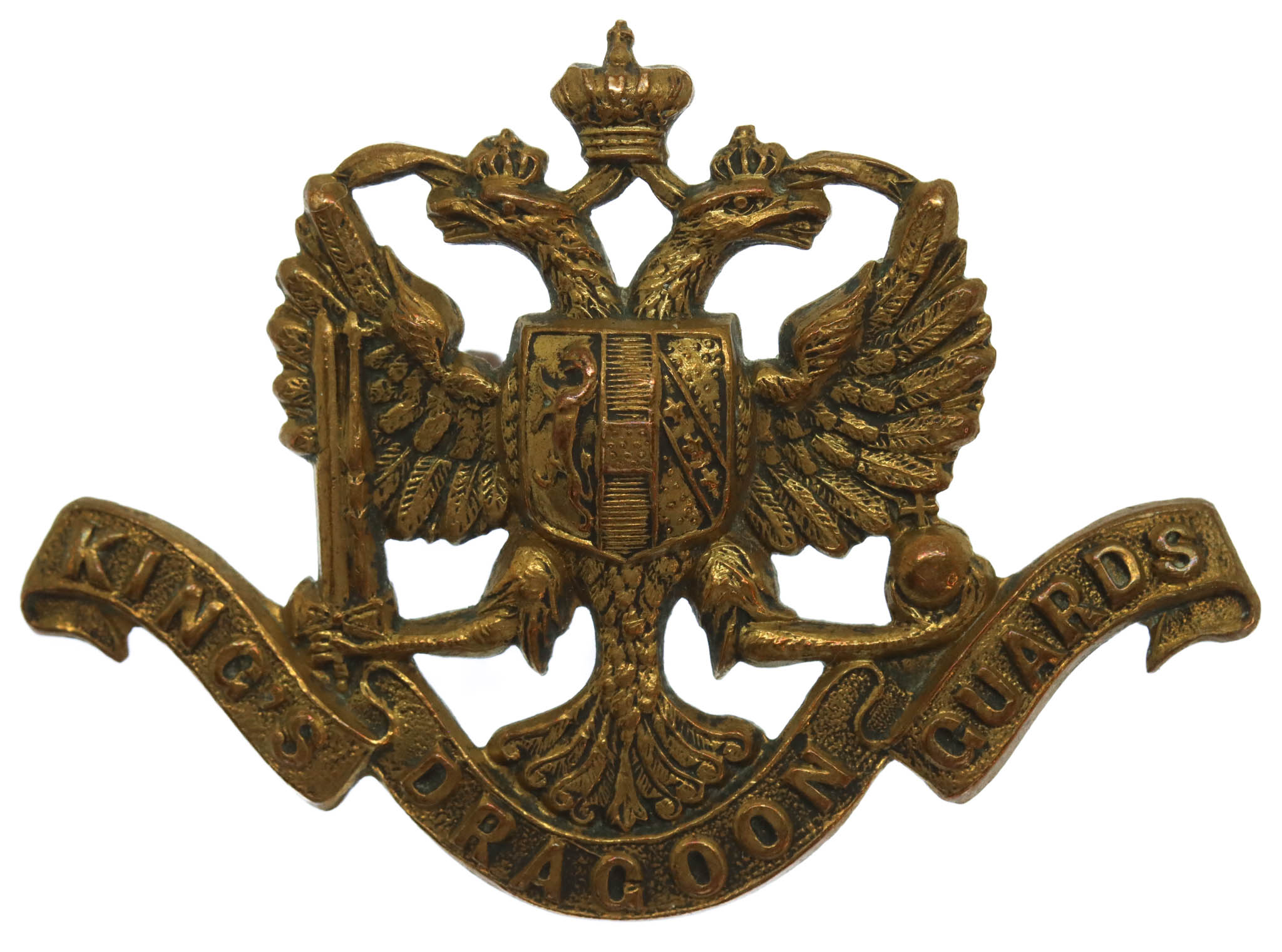 Victorian 1st King's Dragoon Guards Cap Badge