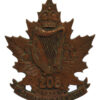 Canadian 208th Infantry Battalion (Canadian Irish) WW1 C.E.F. Cap Badge