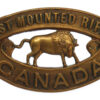 Canadian First Mounted Rifles of Canada WW1 C.E.F. Shoulder Title