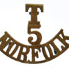 5th Territorial Bn. Norfolk Regiment (T/5/NORFOLK) Shoulder Title