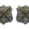 Pair of Plymouth City Police Collar Badges