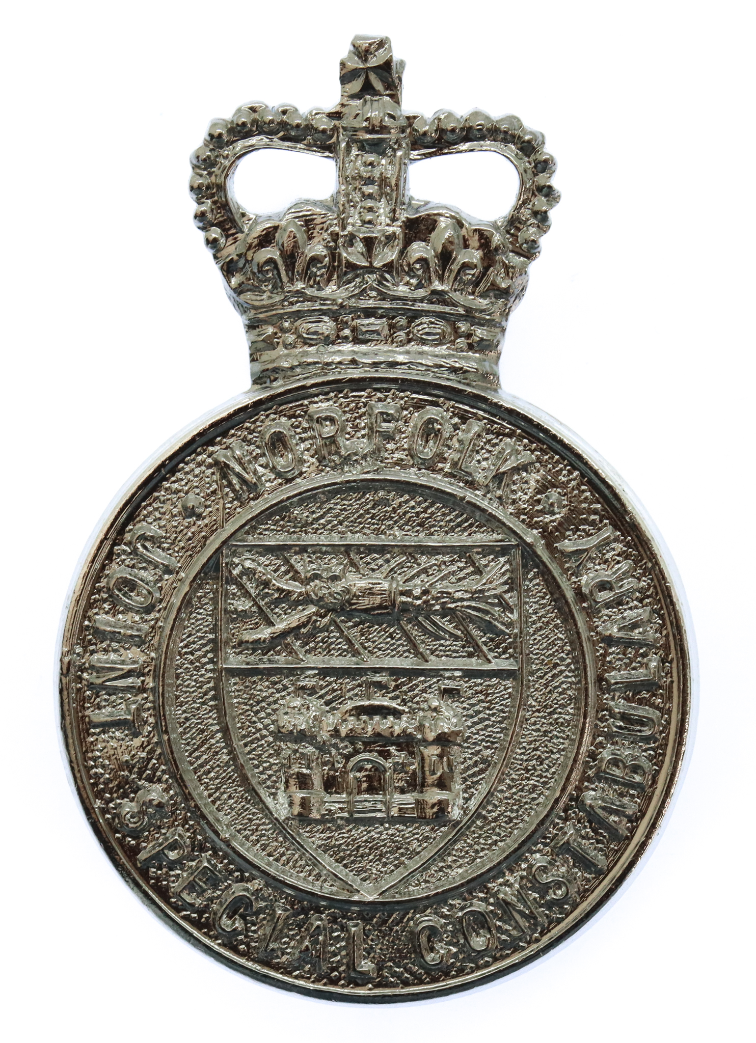 Norfolk Joint Special Constabulary Cap Badge - Queen's Crown