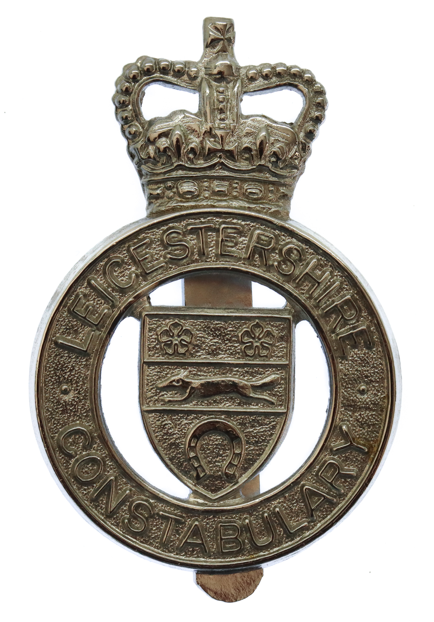 Leicestershire Constabulary Cap Badge - Queen's Crown
