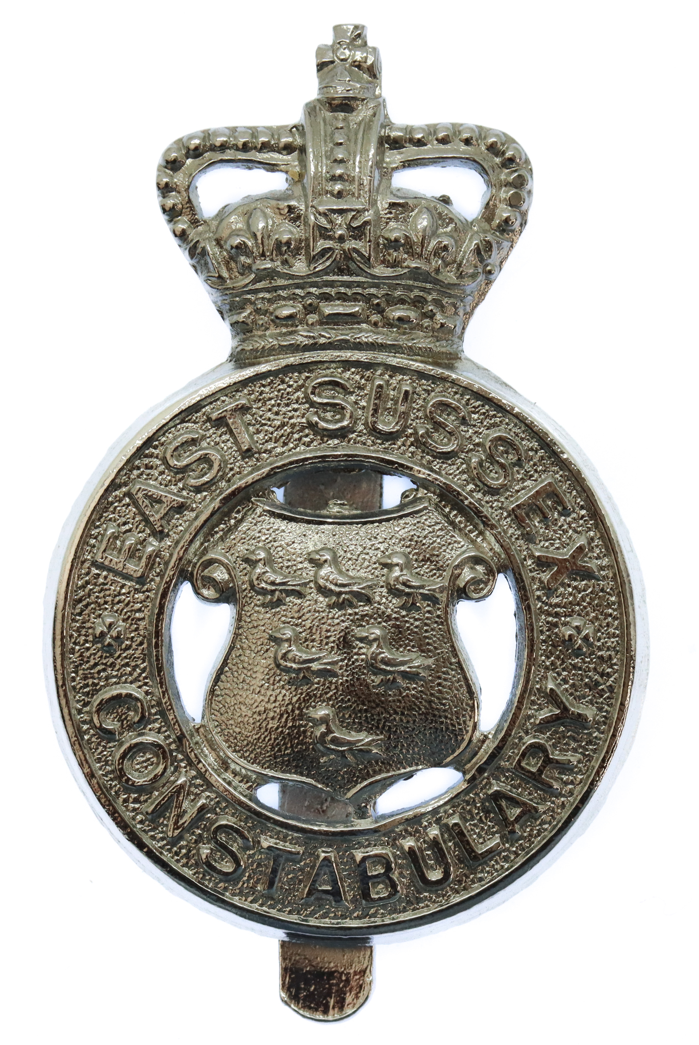 East Sussex Constabulary Cap Badge - Queen's Crown