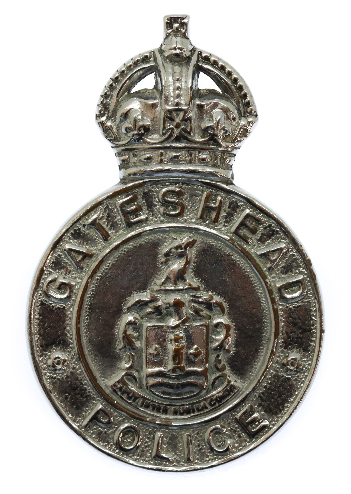 Gateshead Borough Police Cap Badge - King's Crown