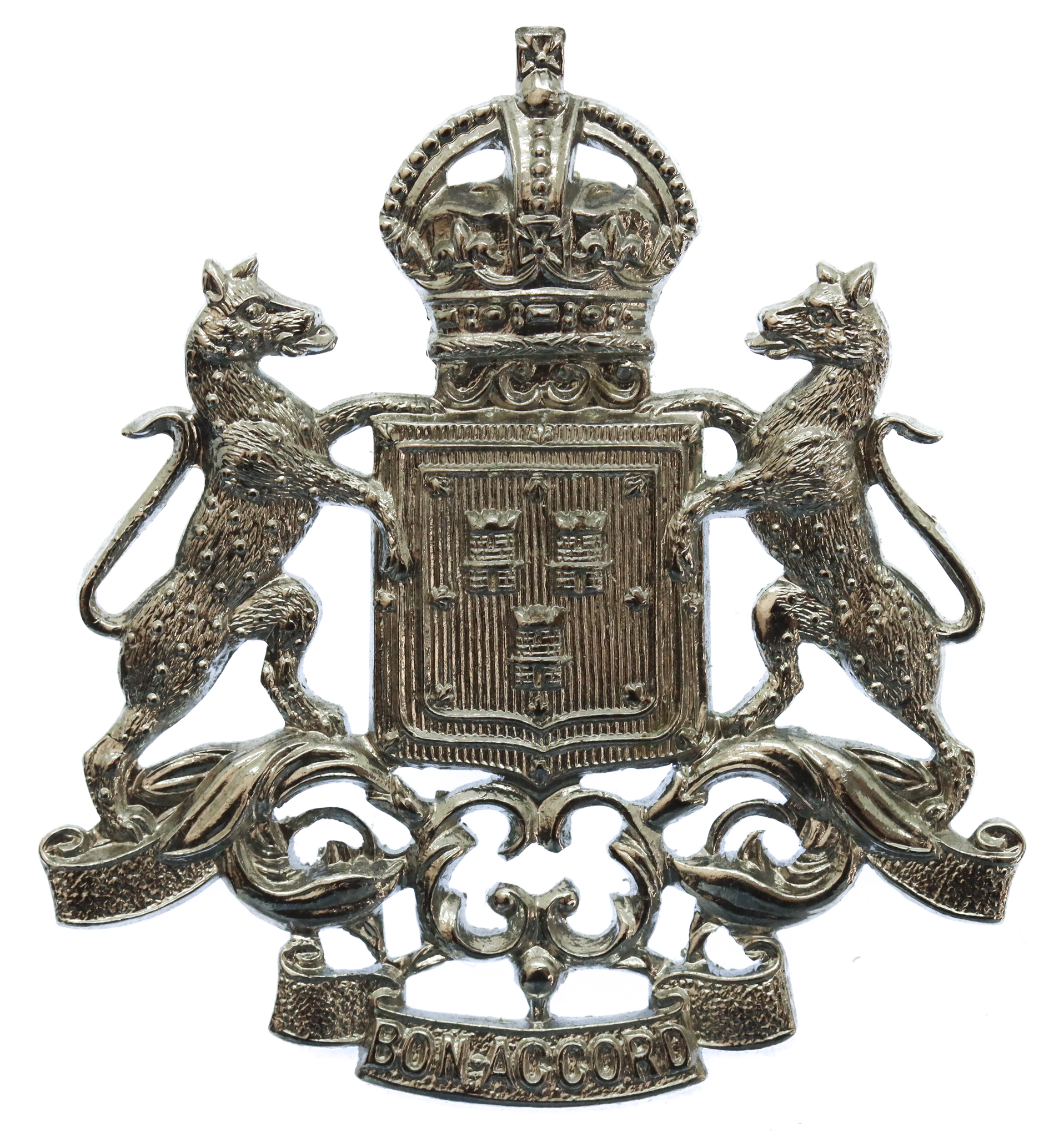 Aberdeen City Police Helmet Plate - King's Crown