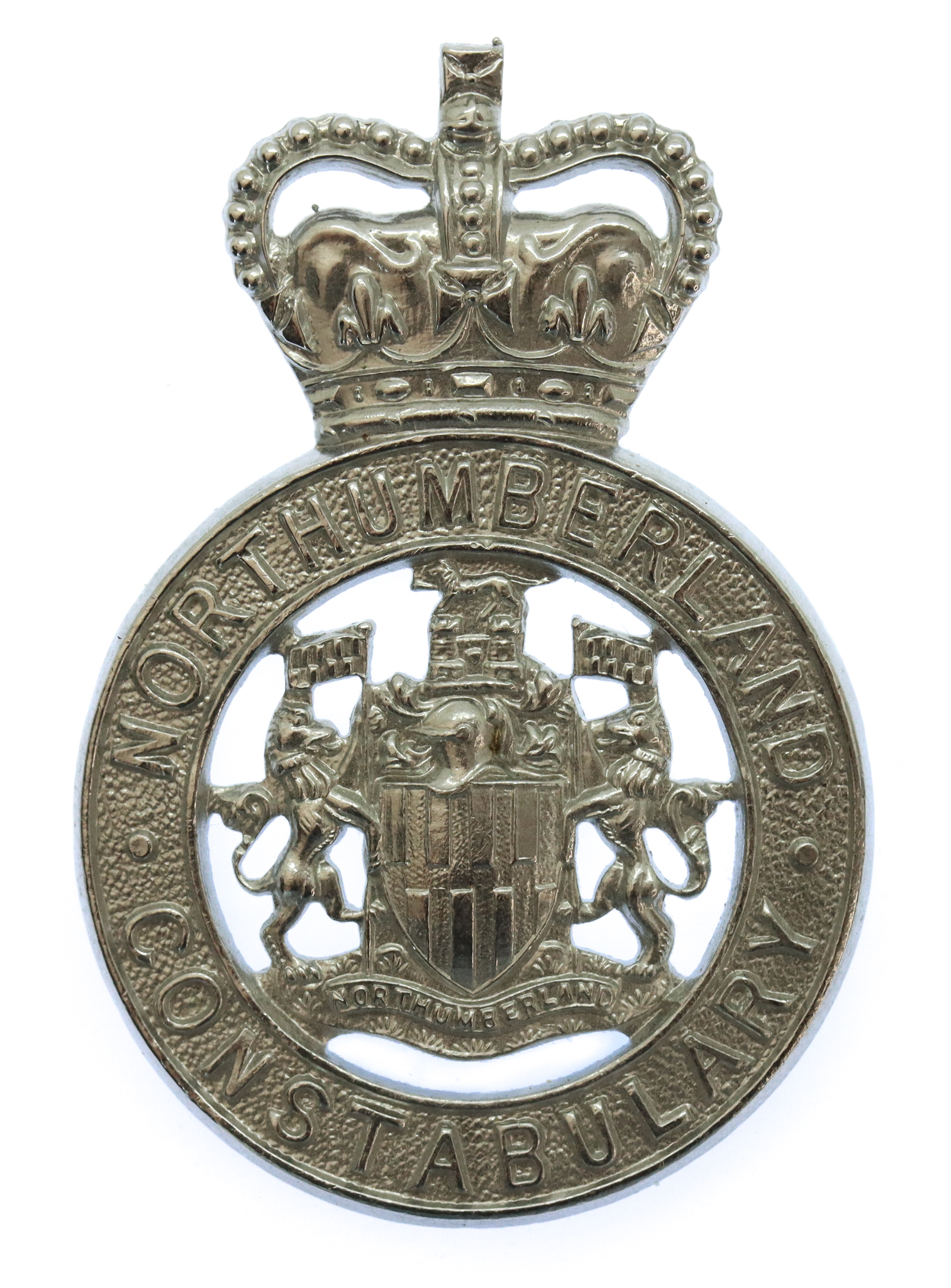 Northumberland Constabulary Cap Badge - Queen's Crown