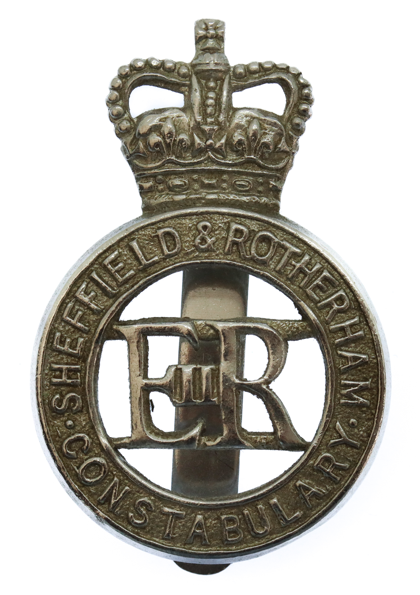 Sheffield & Rotherham Constabulary Cap Badge - Queen's Crown