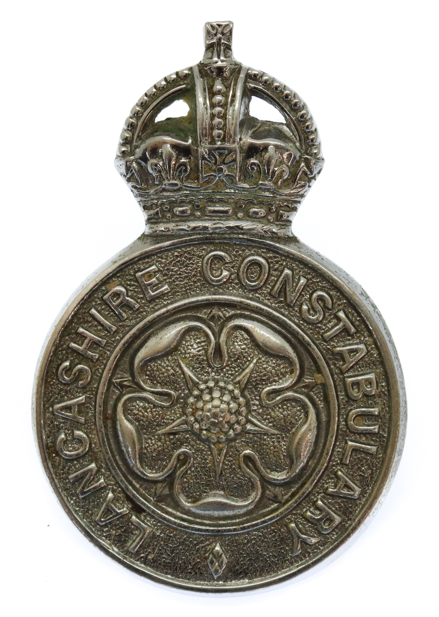 Lancashire Constabulary Cap Badge - King's Crown