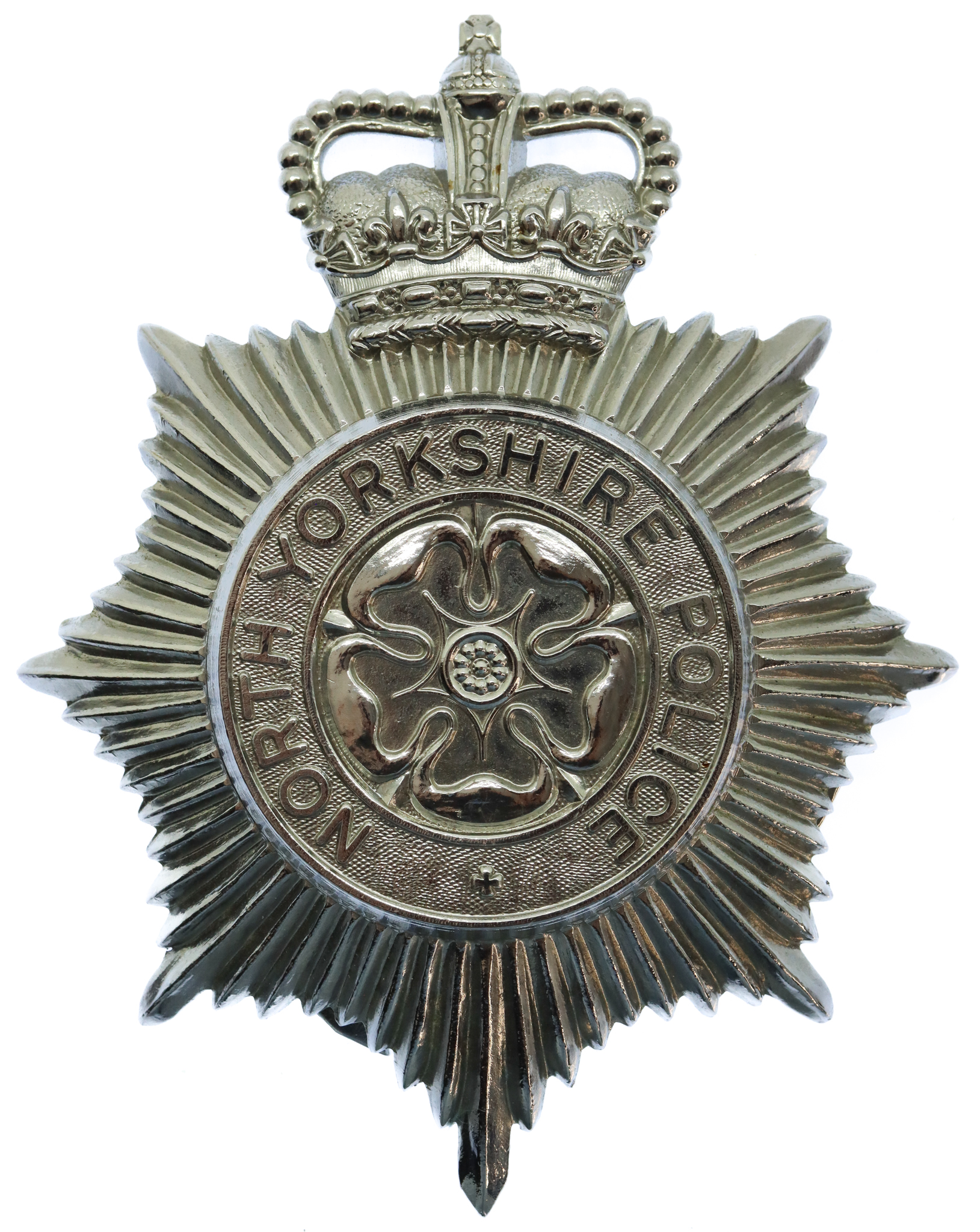 North Yorkshire Police Helmet Plate - Queen's Crown
