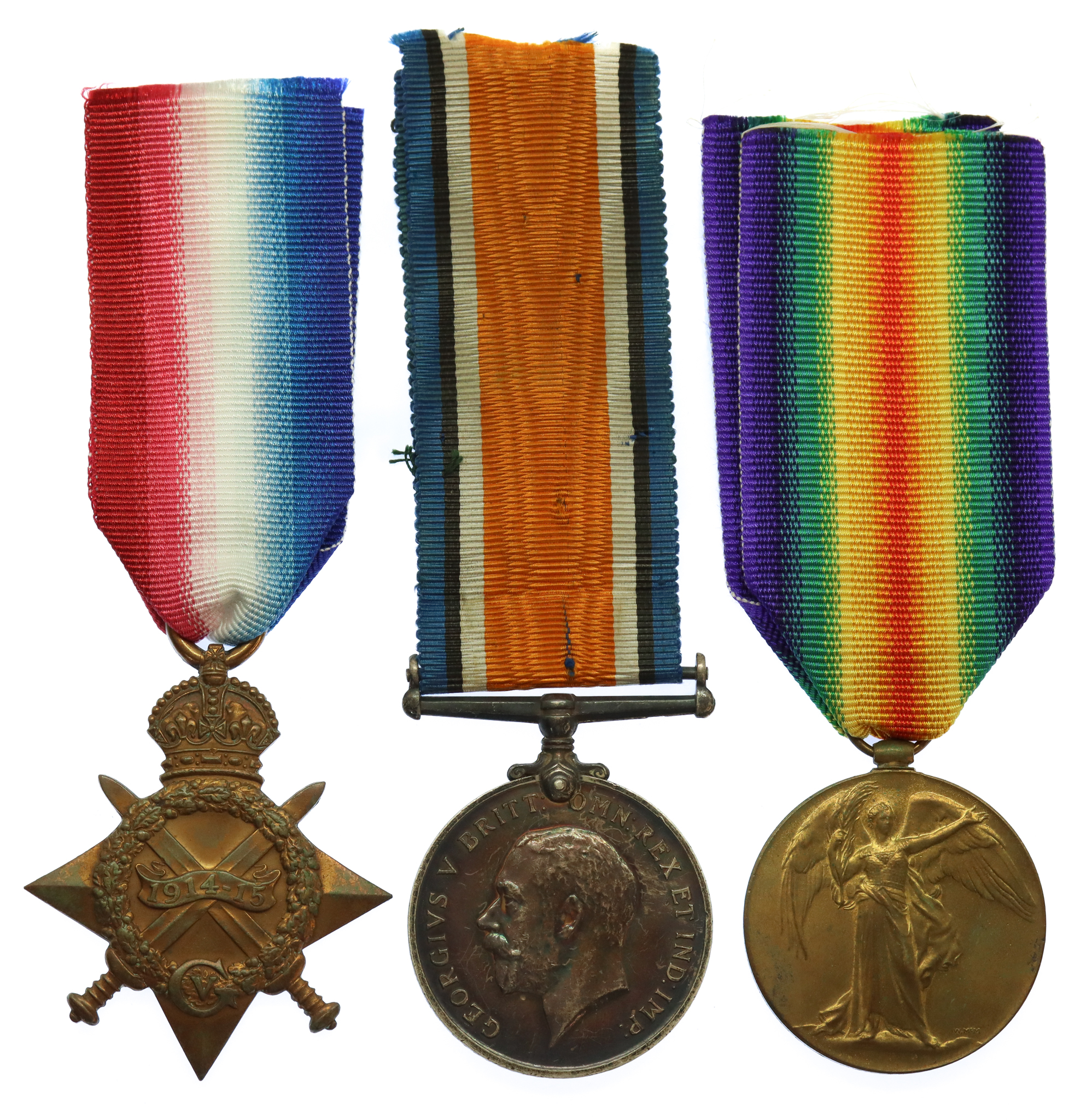 WW1 1914-15 Star Medal Trio - Pte. A. Marriott, Rifle Brigade