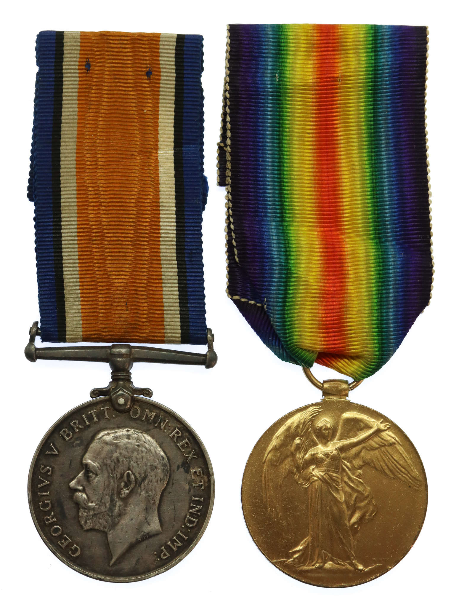 WW1 British War & Victory Medal Pair - Pte. J.H. Francis, Royal Marine Light Infantry