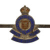 Royal Army Ordinance Corps (R.A.O.C.) Silver & Enamel Sweetheart Brooch/Tie Pin - King's Crown