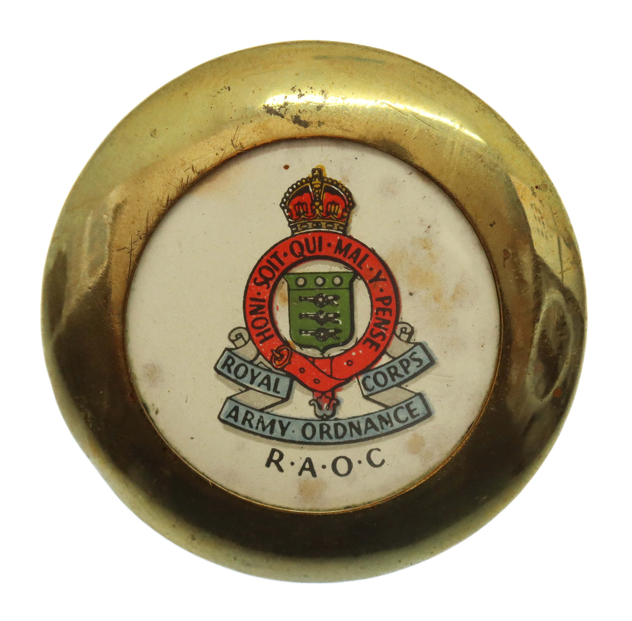 Royal Army Ordinance Corps (R.A.O.C.) Sweetheart Brooch - King's Crown