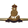 Pioneer Corps Brass & Enamel Sweetheart Brooch/Tie Pin - King's Crown