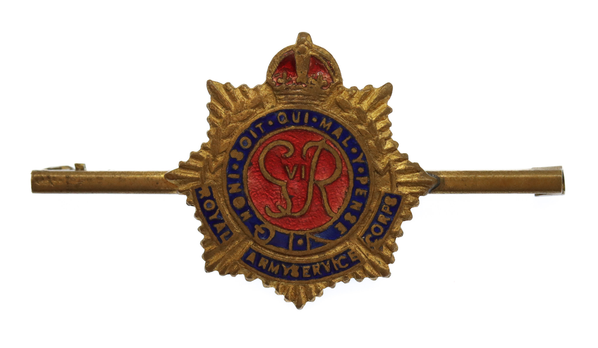 George VI Royal Army Service Corps (R.A.S.C.) Enamelled Sweetheart Brooch/Tie Pin