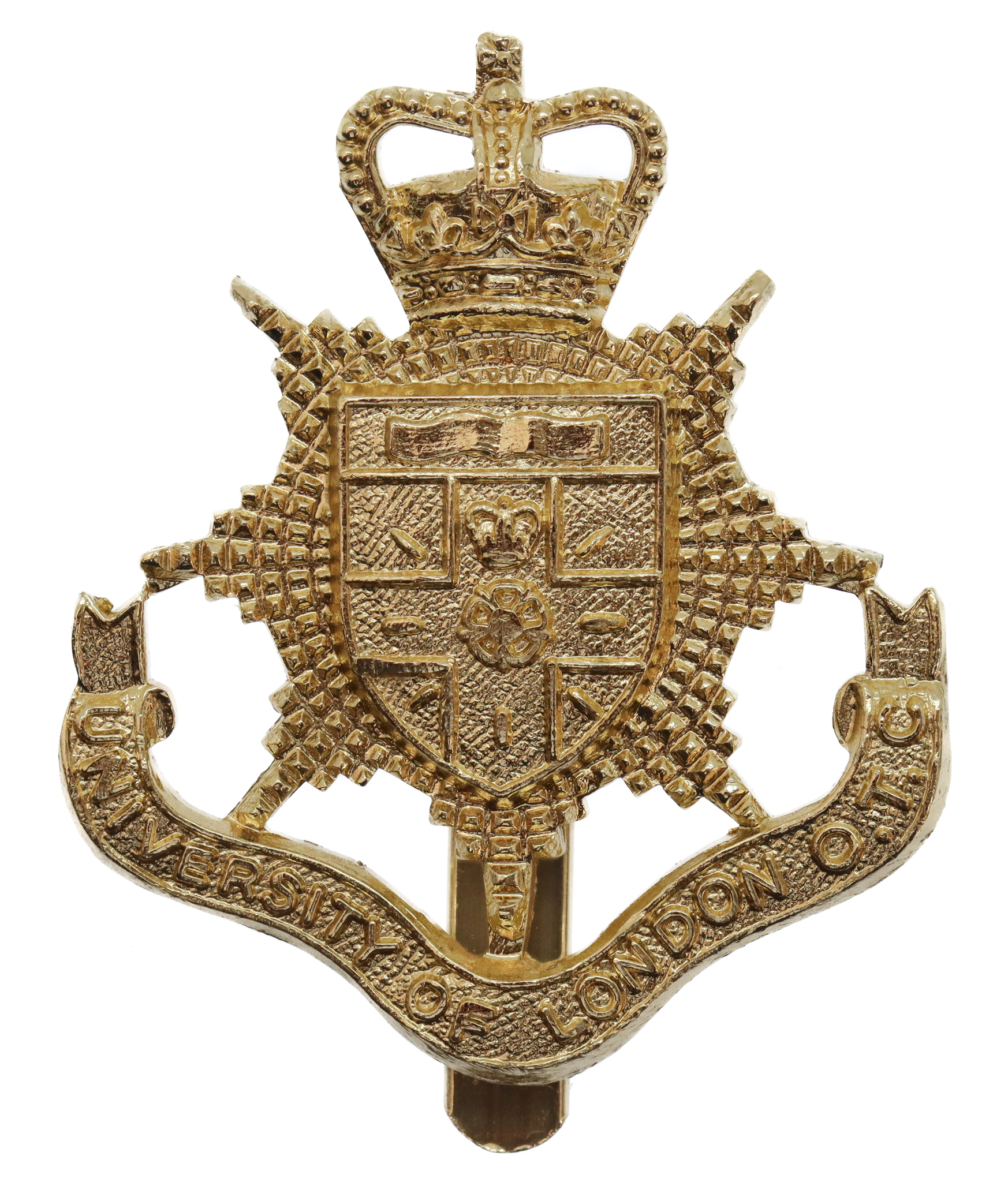 University of London O.T.C. Anodised (Staybrite) Cap Badge