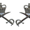 Pair of Army Physical Training Corps (A.P.T.C.) Anodised (Staybrite) Collar Badges