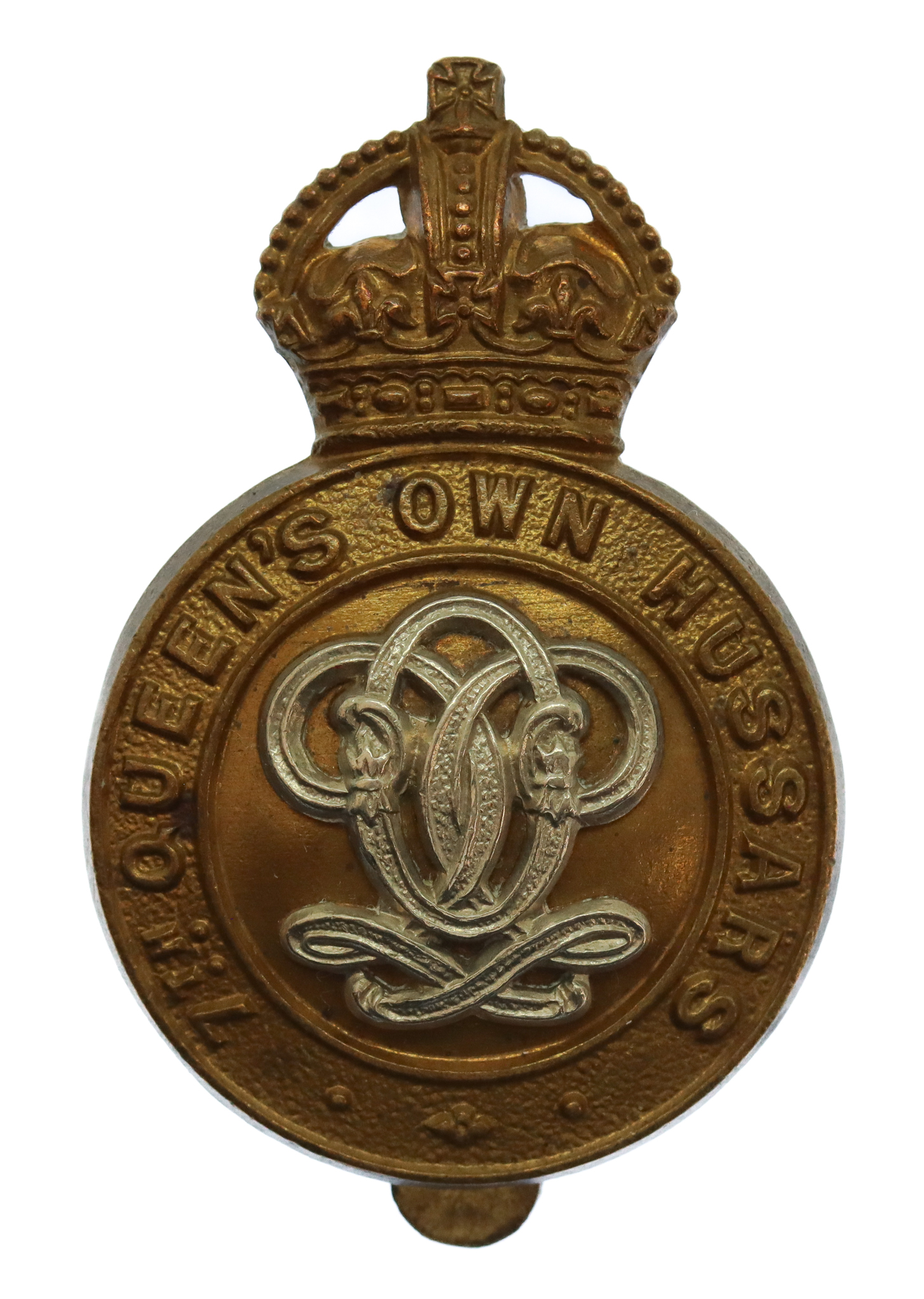 7th Queen's Own Hussars Cap Badge - King's Crown
