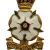 Yorkshire Volunteers/Brigade Officer's Enamelled Cap Badge