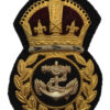 Royal Navy Chief Petty Officer's Gilt Metal Economy Cap Badge 