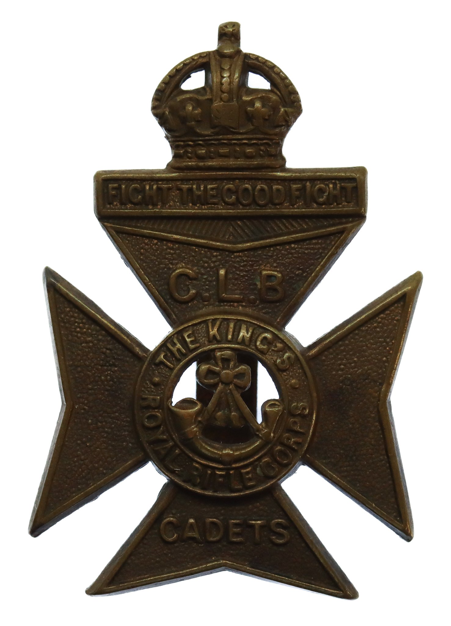 16th (Church Lads Brigade Cadets) Bn. King's Royal Rifle Corps (K.R.R.C.) Cap Badge