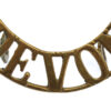 Devonshire Regiment (DEVON) Shoulder Title
