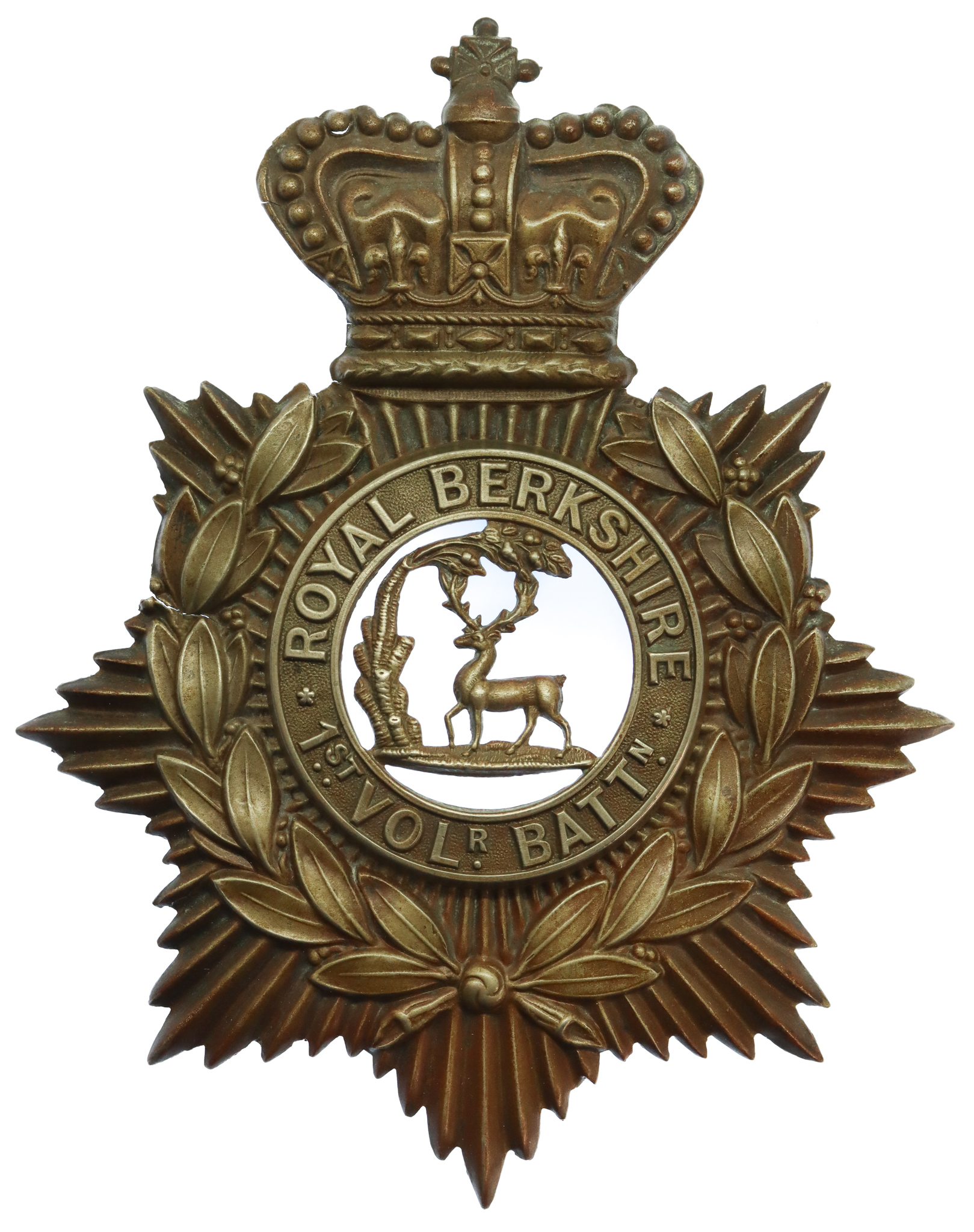 Victorian 1st Volunteer Bn. Royal Berkshire Regiment Helmet Plate