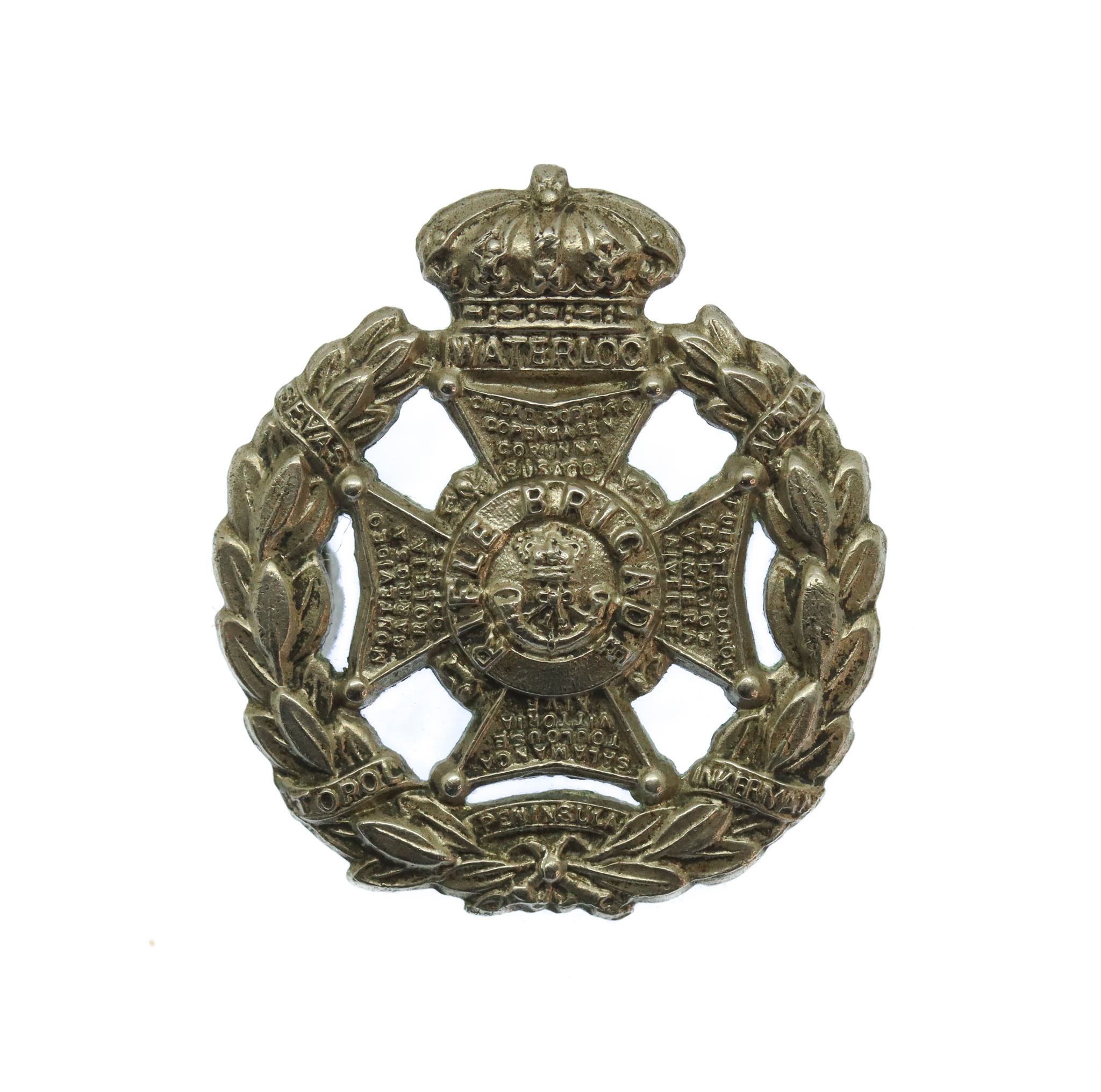Victorian Rifle Brigade Field Service Cap Badge