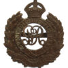 George V Royal Engineers Officer's Service Dress Cap Badge