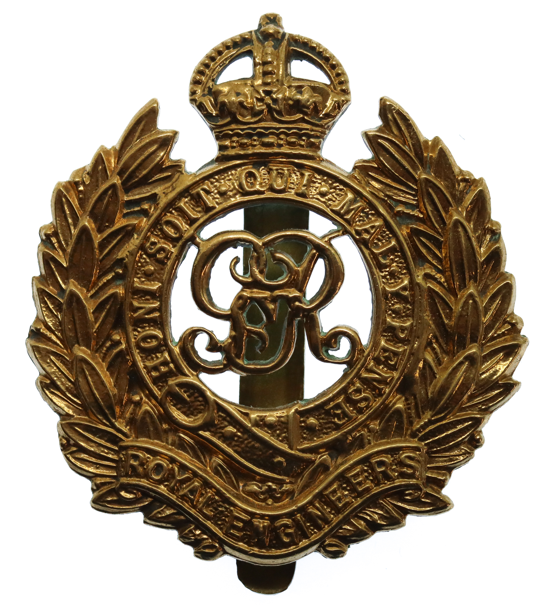 George V Royal Engineers Cap Badge