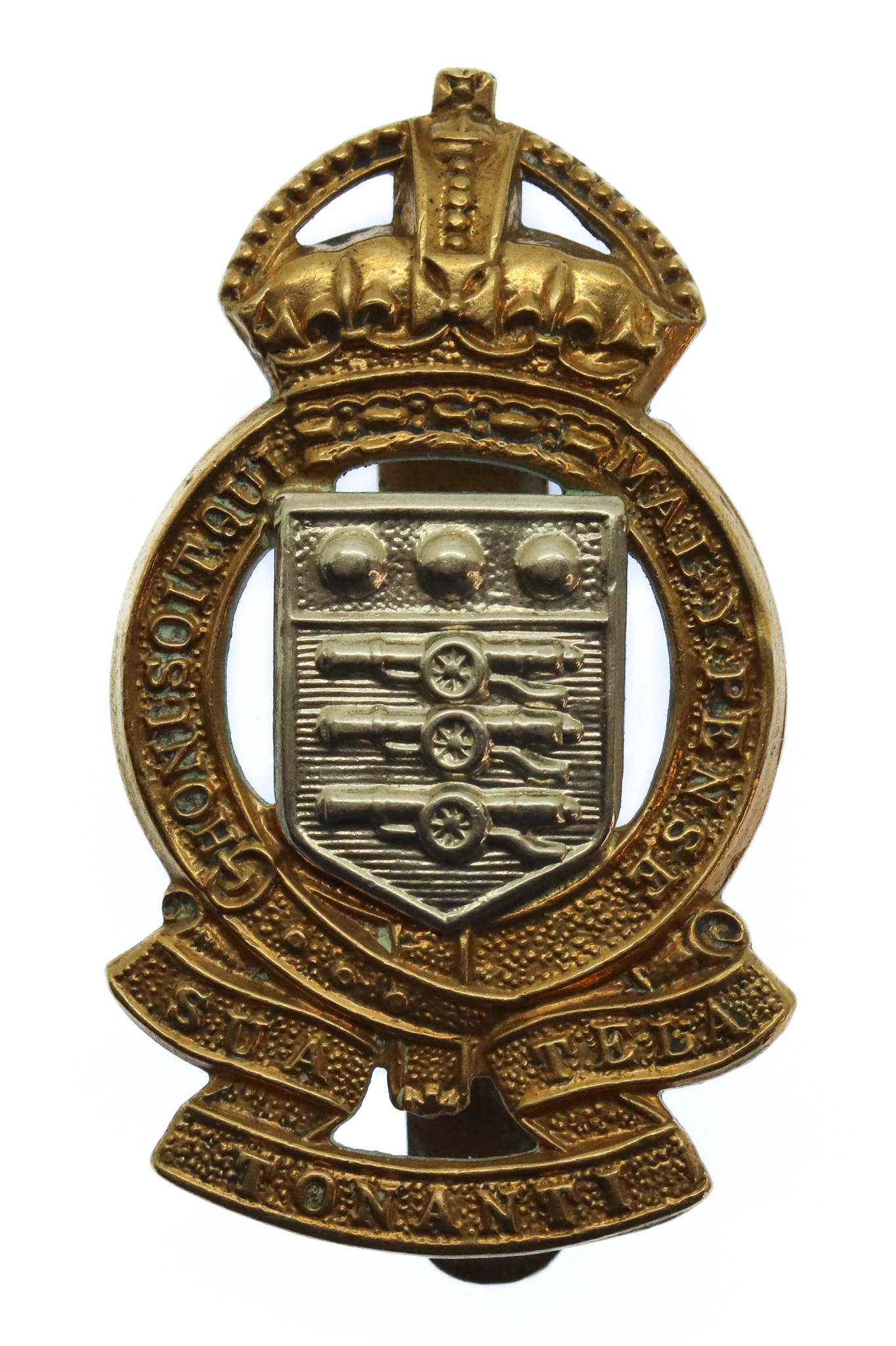Royal Army Ordnance Corps (R.A.O.C.) Bi-Metal Cap Badge - King's Crown