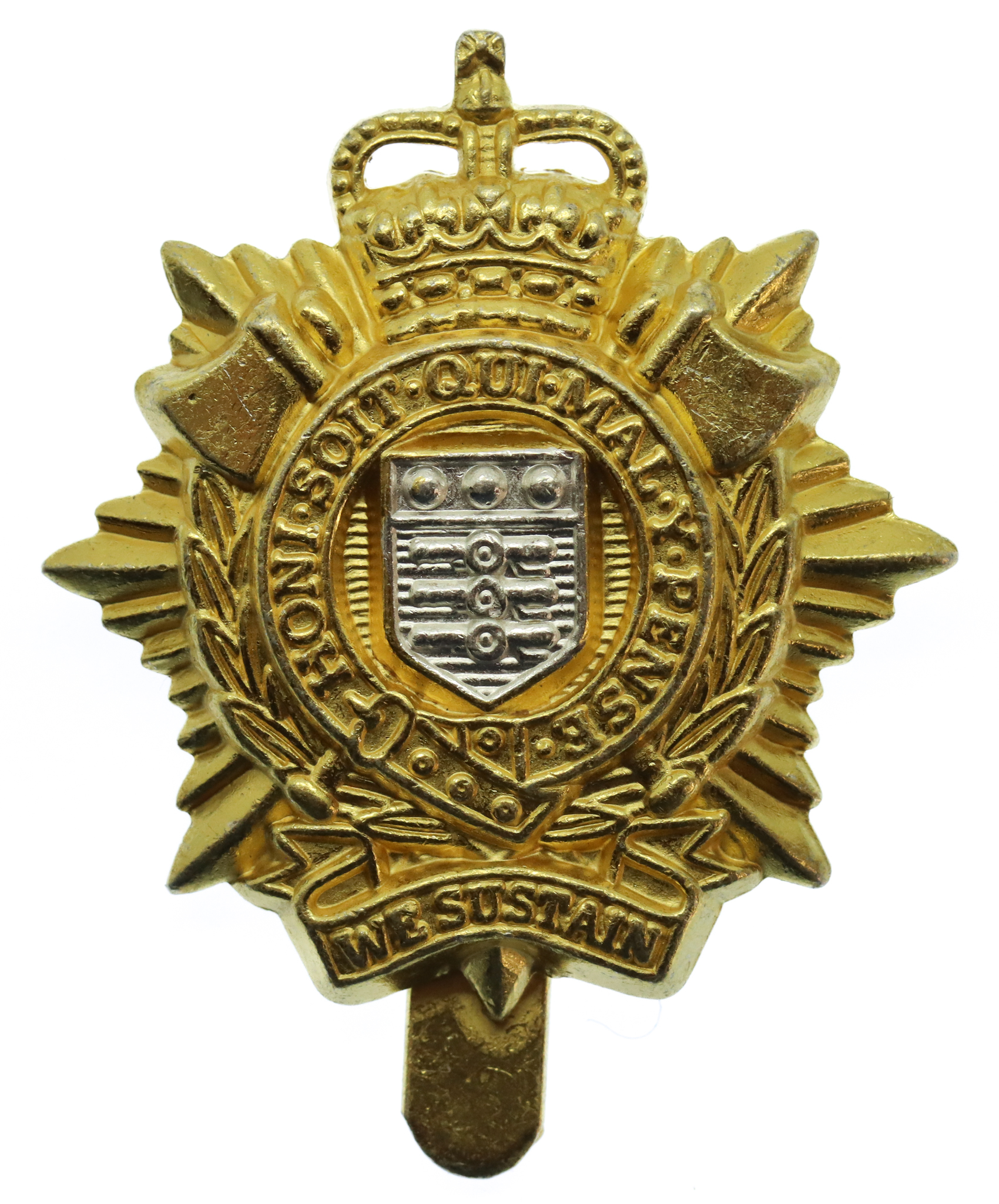 Royal Logistics Corps (R.L.C.) Bi-Metal Cap Badge