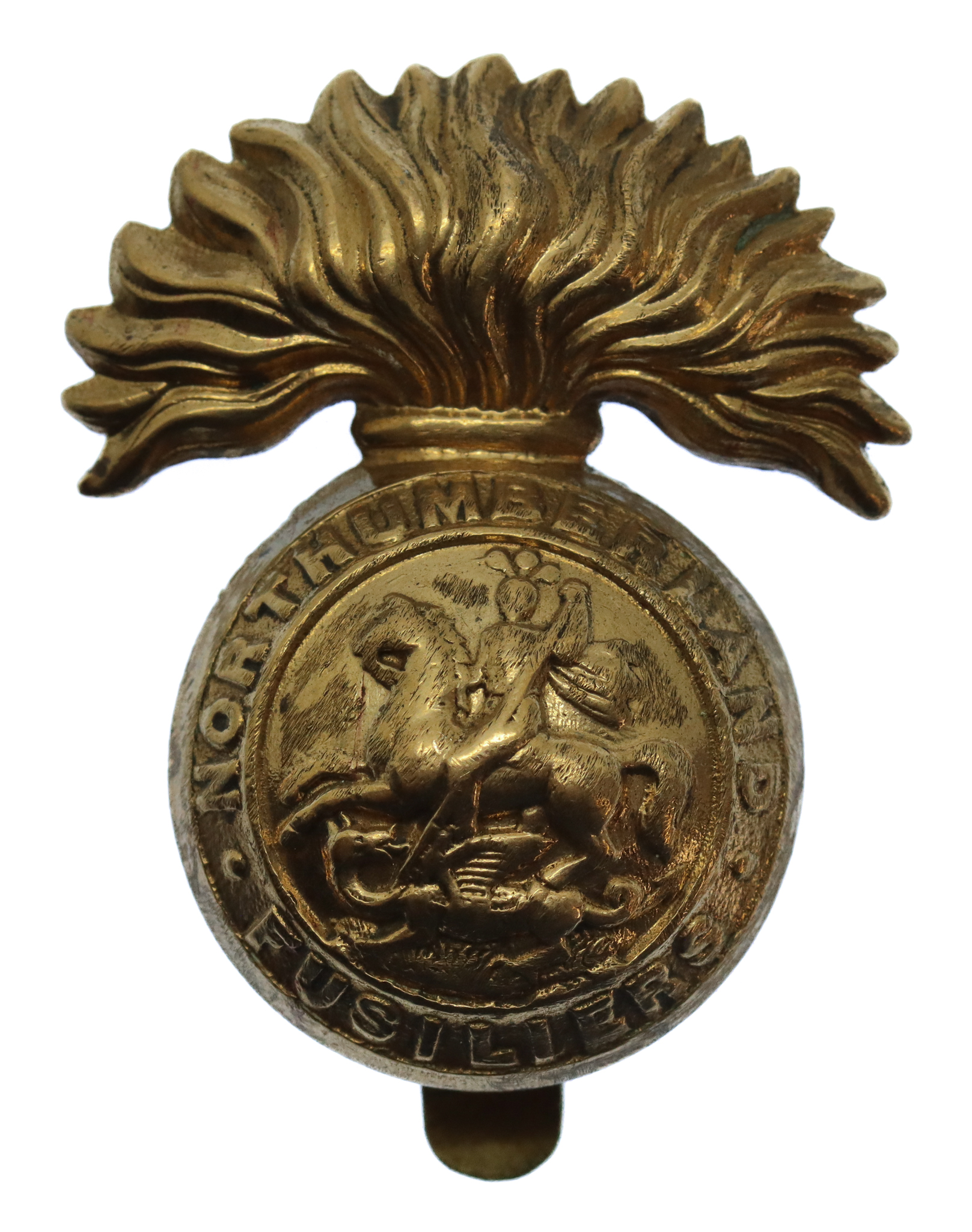 Northumberland Fusiliers Brass Cap Badge