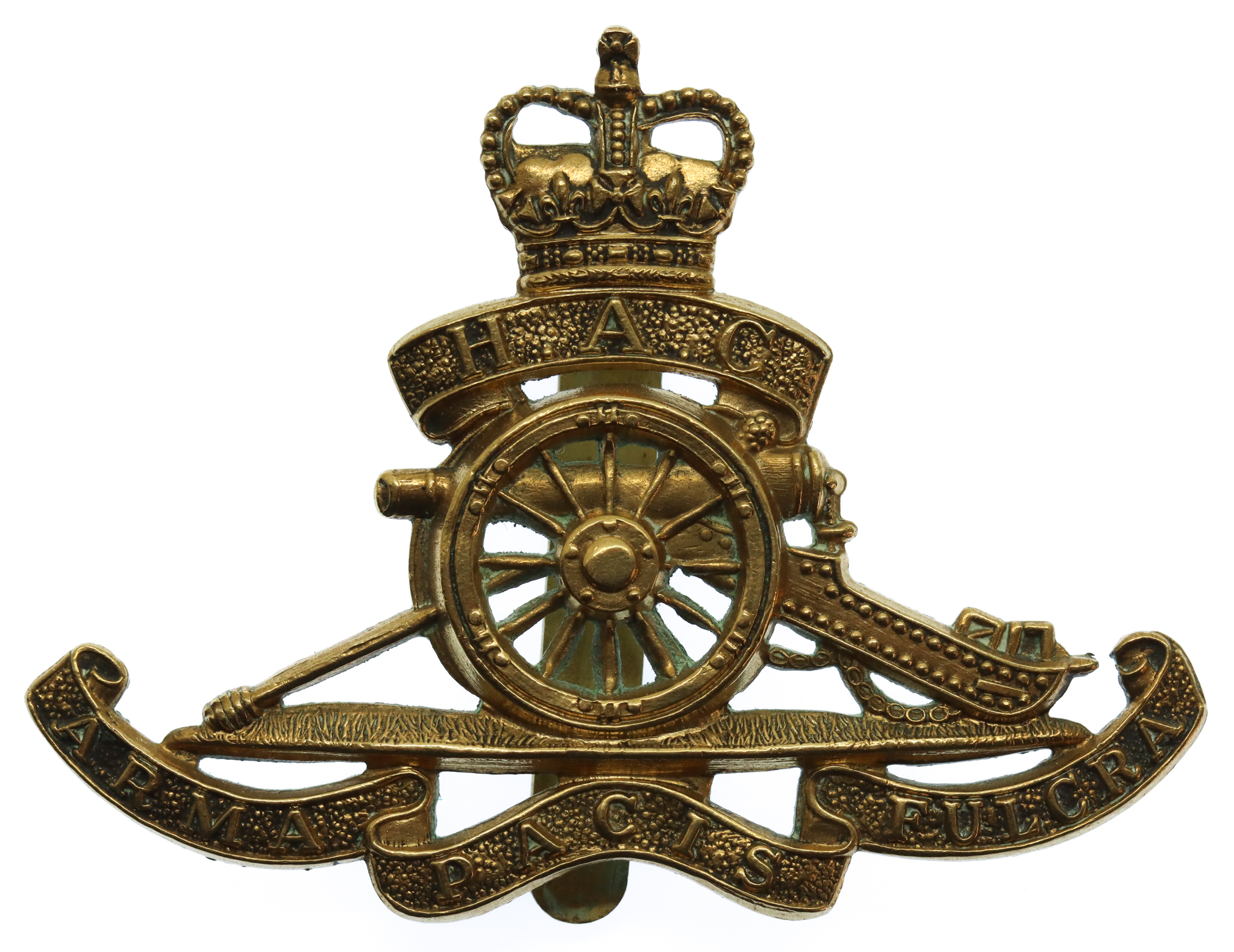 Honourable Artillery Company (H.A.C.) Cap Badge - Queen's Crown
