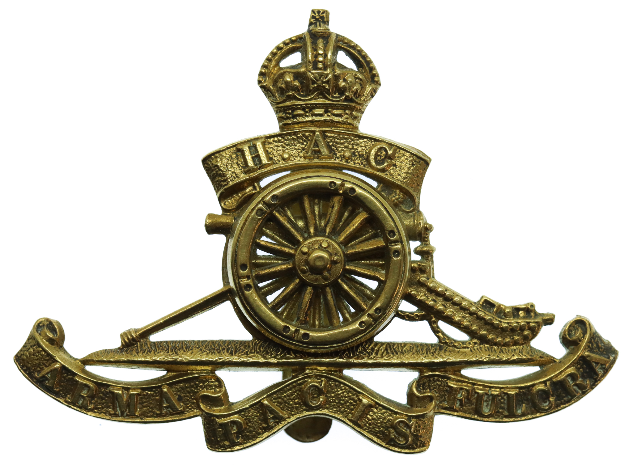 Honourable Artillery Company (H.A.C.) Cap Badge - King's Crown
