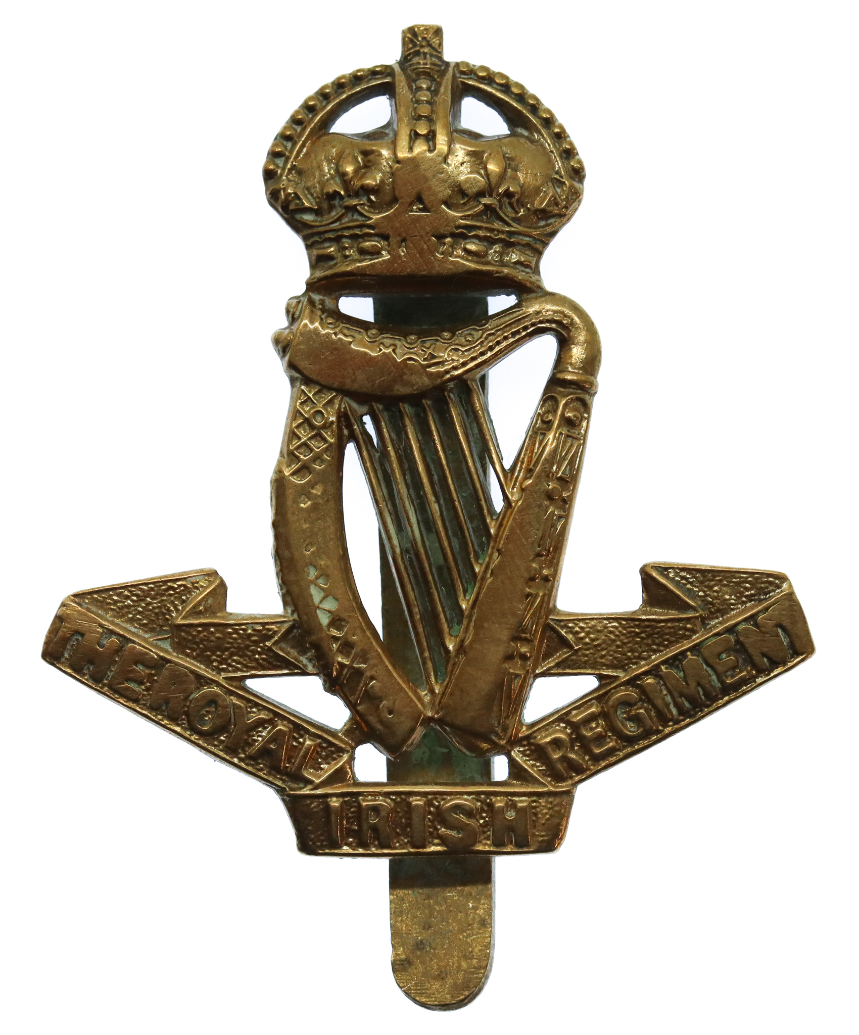 Royal Irish Regiment Cap Badge - King's Crown