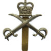Army Physical Training Corps (A.P.T.C.) White Metal Cap Badge - Queen's Crown