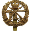 Small Arms School Brass Cap Badge - King's Crown