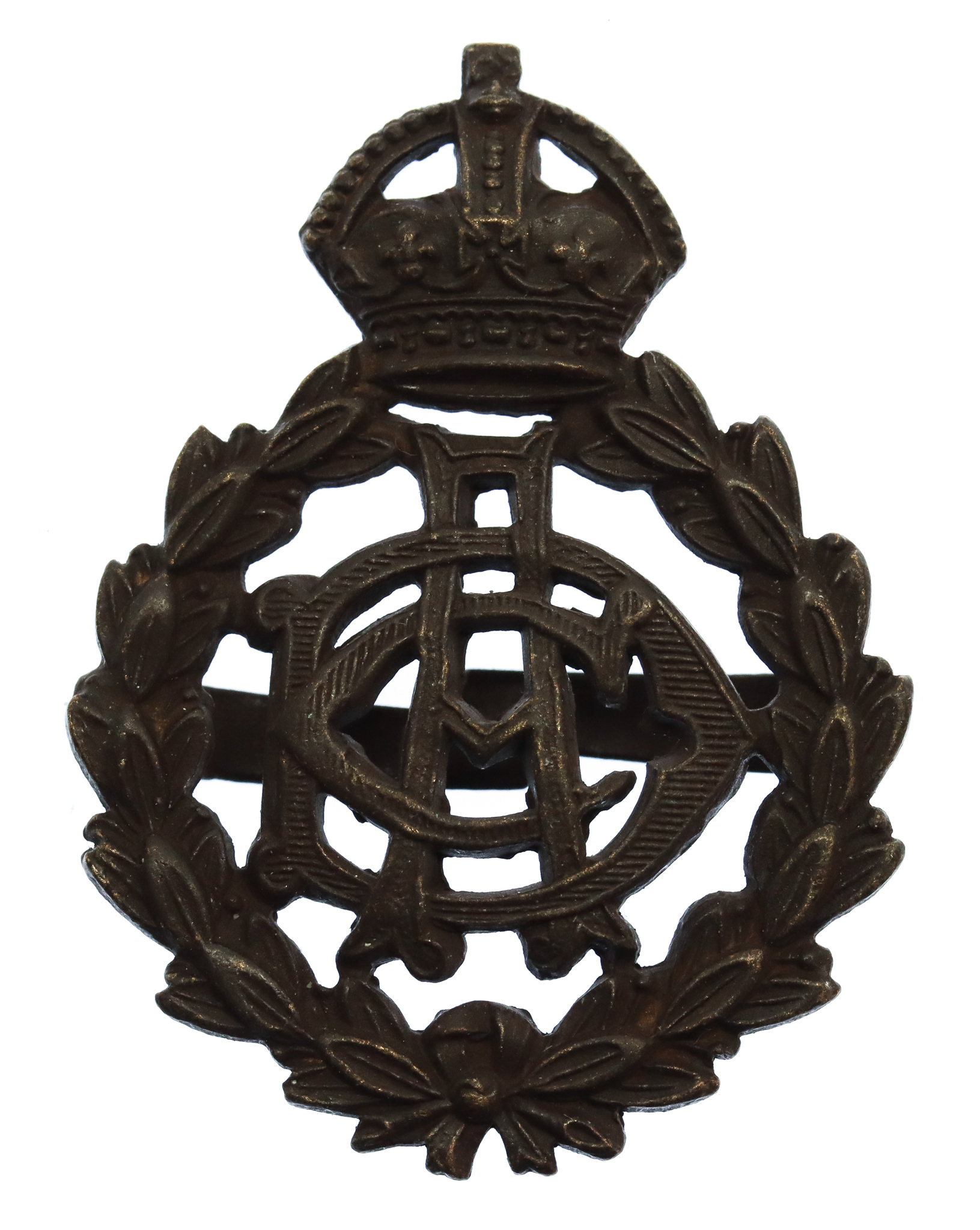 Army Dental Corps (A.D.C.) Officer's Service Dress Cap Badge - King's Crown