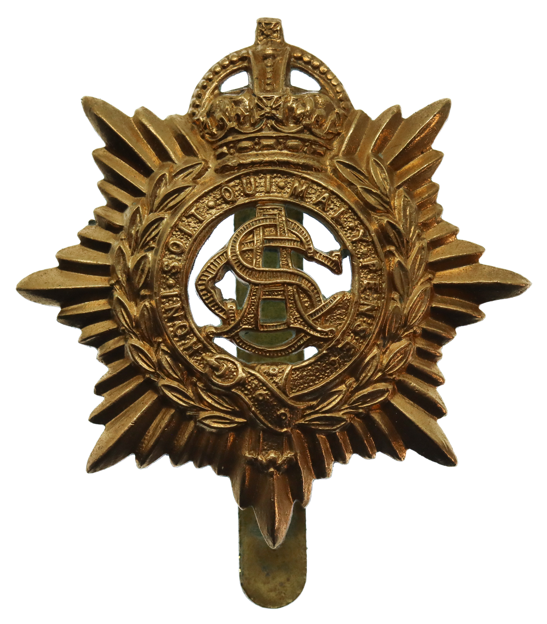 Army Service Corps (A.S.C.) Cap Badge - King's Crown