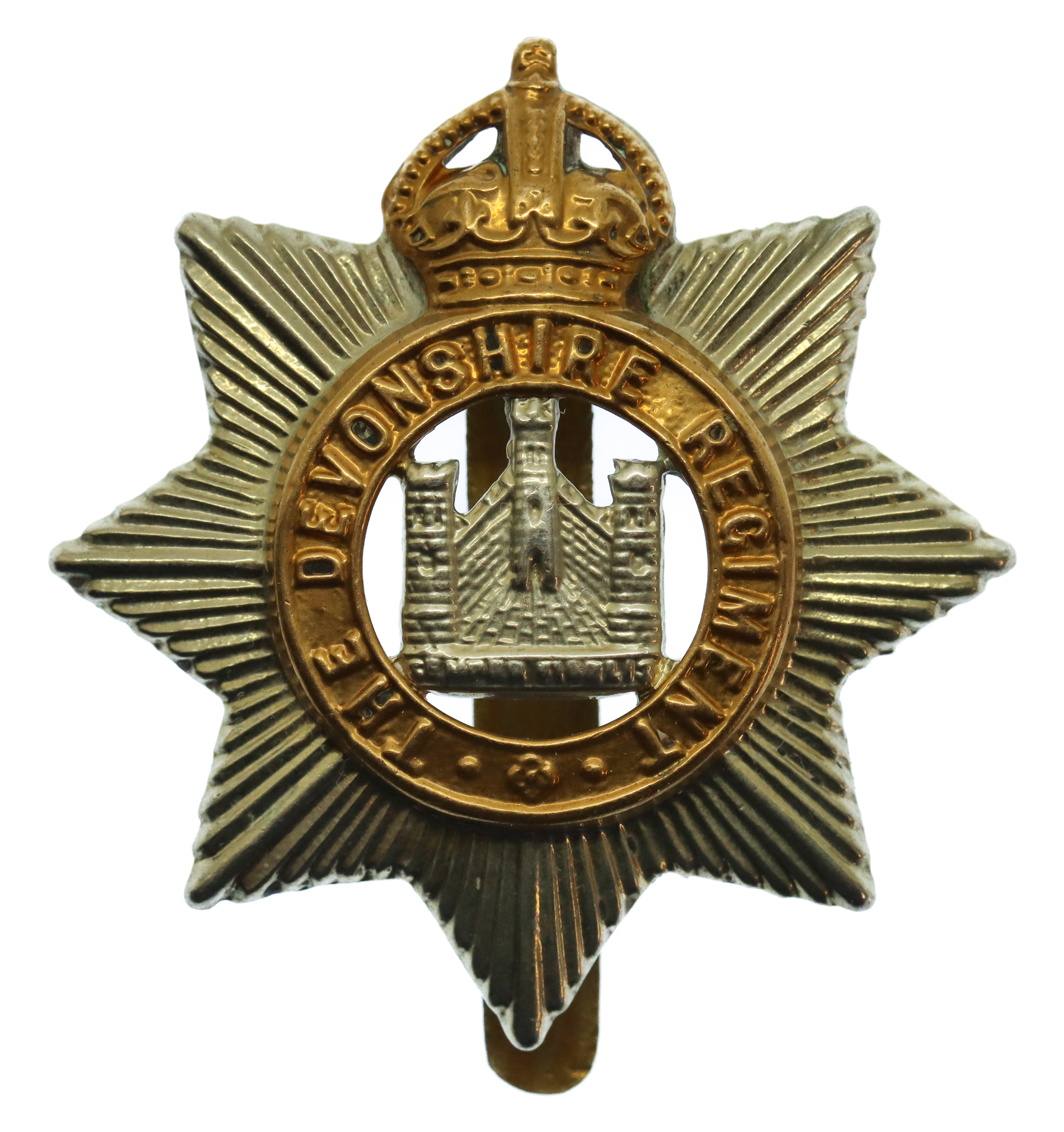 Devonshire Regiment Cap Badge - King's Crown