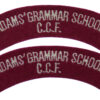 Pair of Adams' Grammar School C.C.F. Cloth Shoulder Titles