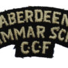 Aberdeen Grammar School C.C.F. Cloth Shoulder Title