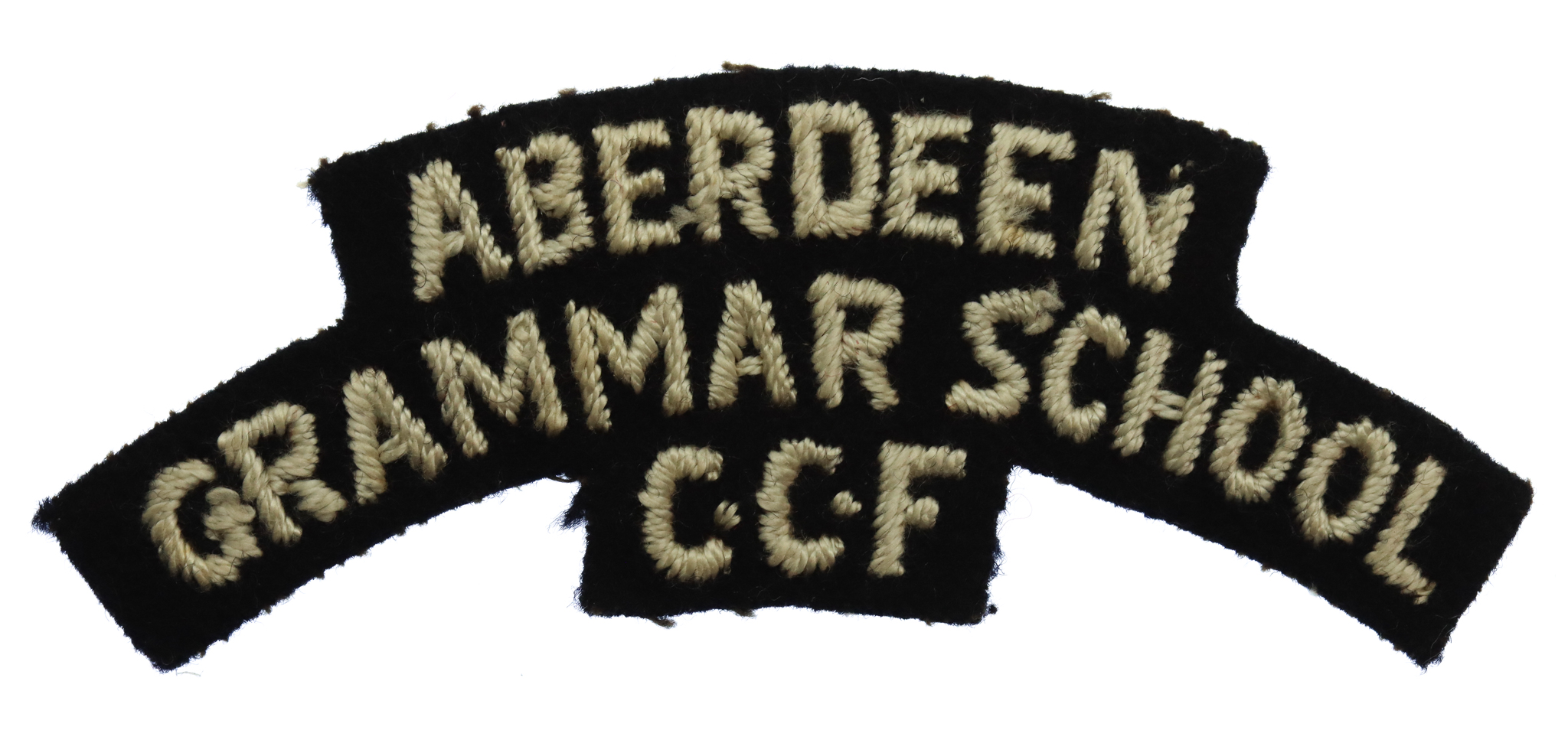 Aberdeen Grammar School C.C.F. Cloth Shoulder Title