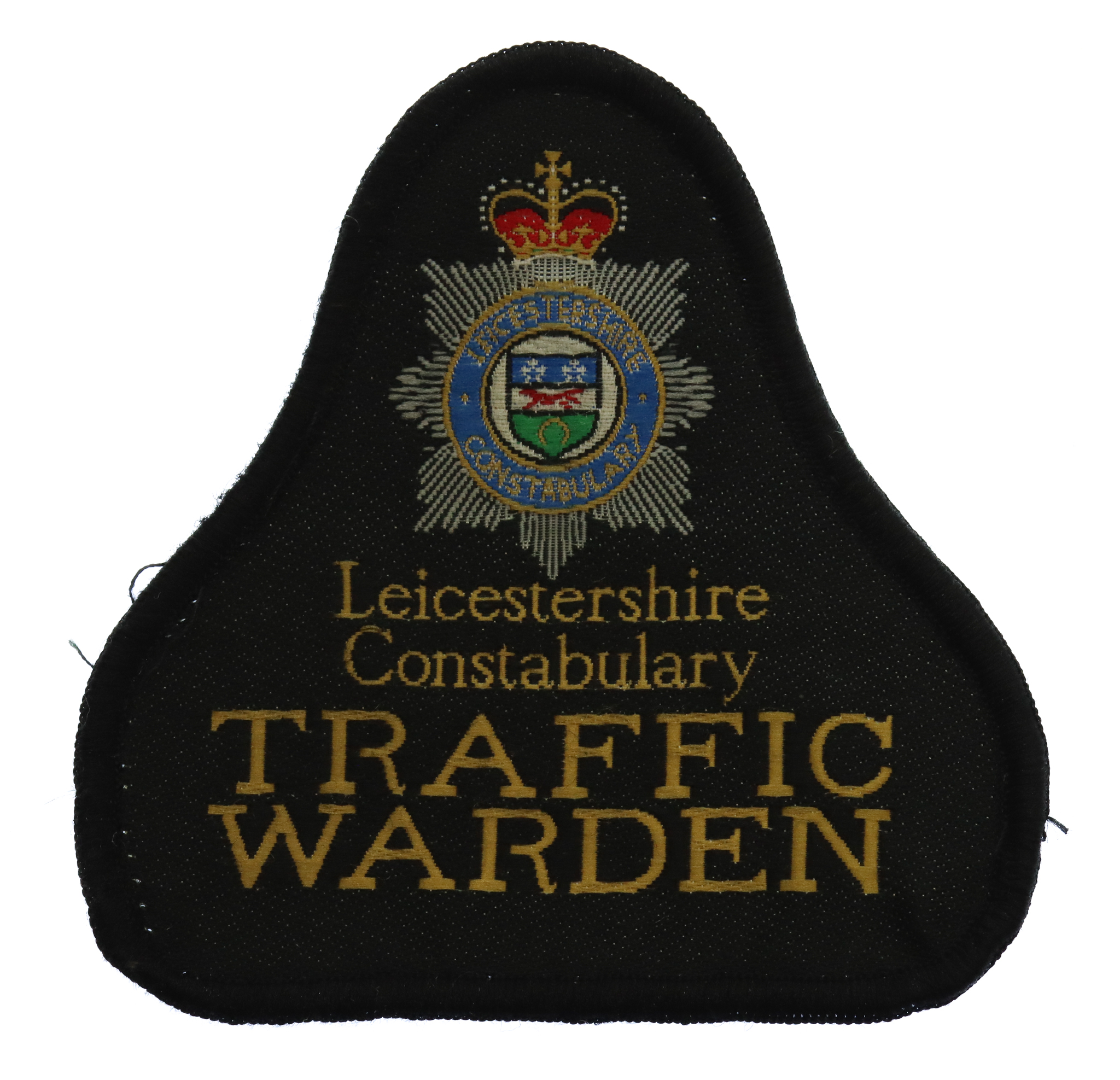 Leicestershire Constabulary Traffic Warden Cloth Bell Patch Badge