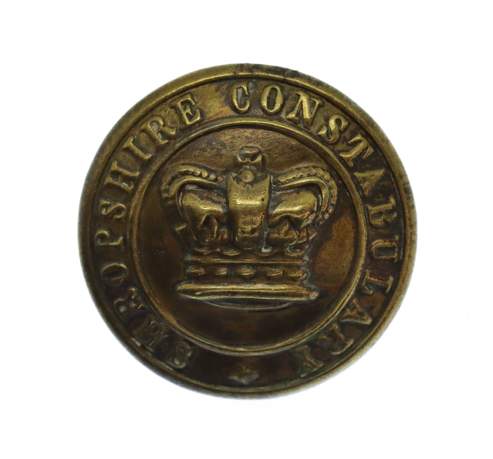 Victorian Shropshire Constabulary Button (24mm)